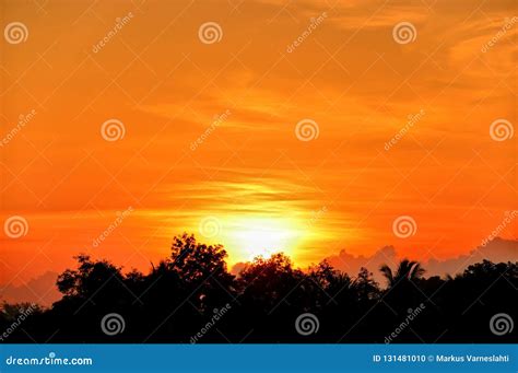 Beautiful Sunrise In Kuala Terengganu Malaysia Stock Photo Image Of