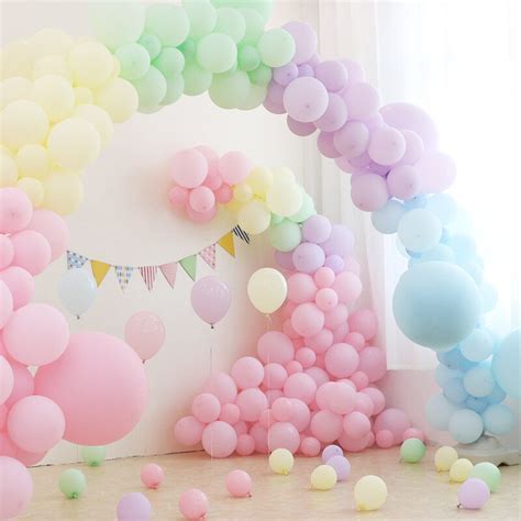 100pcs 5 Inch Colorful Big Latex Balloons Helium Inflable Blow Up Giant