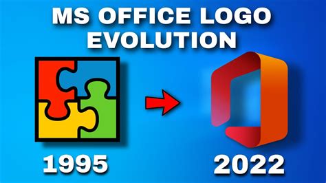Ms Office Logo Evolution 1995 2022 History Of Microsoft Office