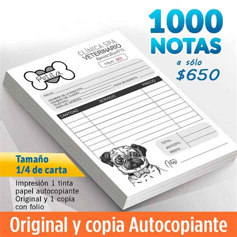 Notas Y Recibos De Venta Autocopiante
