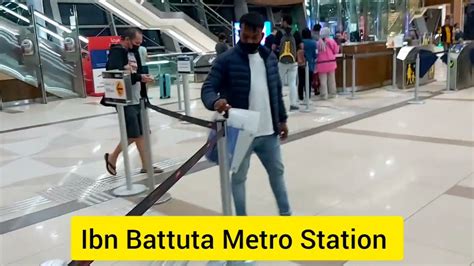 Ibn Battuta Metro Station Full Walking Tour 4k Dubai Uae Youtube