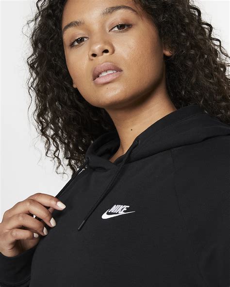 Nike Sportswear Essential Womens Fleece Pullover Hoodie Plus Size