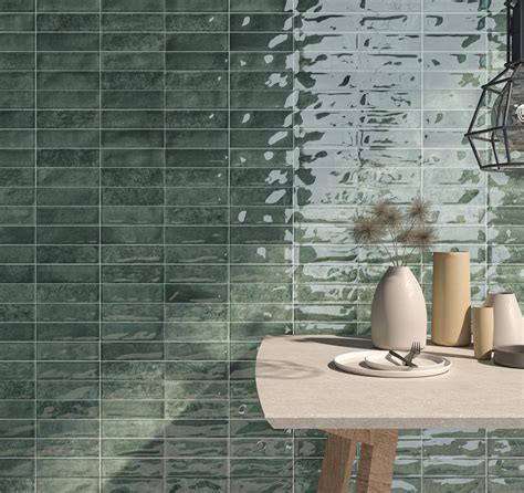 Piastrella Per Rivestimenti In Argilla Le Tinte Unite I Colorati Sp 9 5 Mm Moha Bricks Green