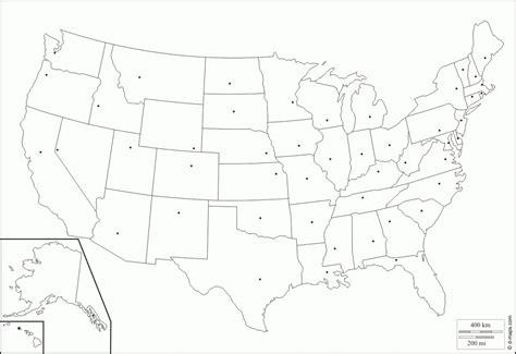 Map Of Usa With State Abbreviations And Capitals And Travel Free