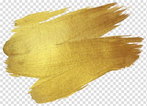 Gold Abstract Painting Gold Texture Yellow Brush