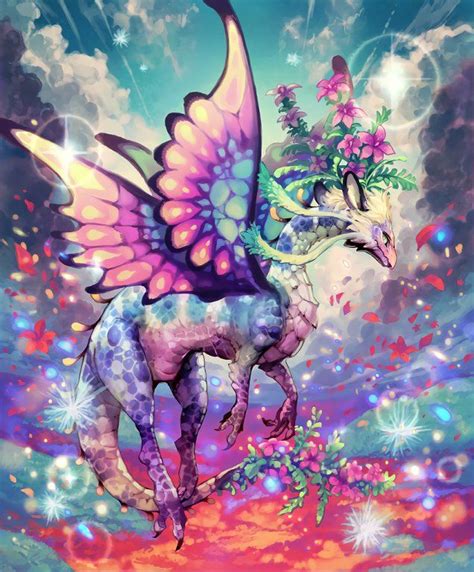 Card Fairy Dragon Fairy Dragon Fantasy Dragon Dragon Art