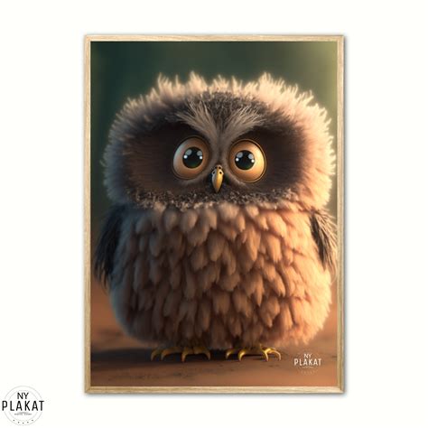 Owlbert Ugle Ugle Børneplakater Nyplakatdk