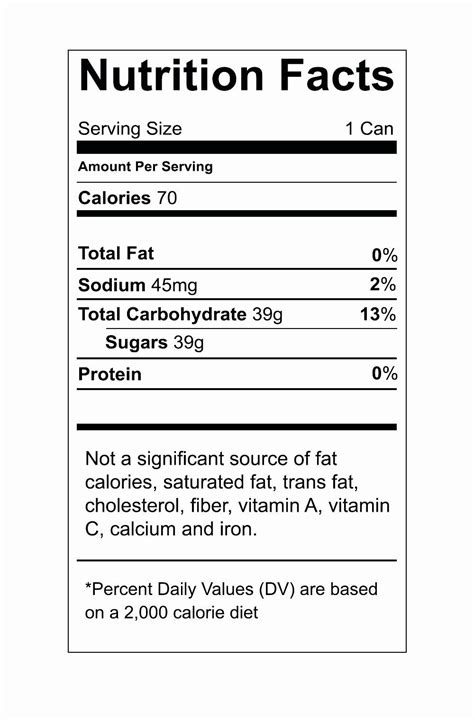 Nutrition facts label is a popular label that appears on most packaged food in many countries including us. Blank Nutrition Label Template Inspirational Nutrition ...