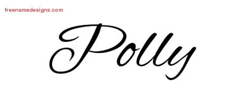 Cursive Name Tattoo Designs Polly Download Free Free Name Designs