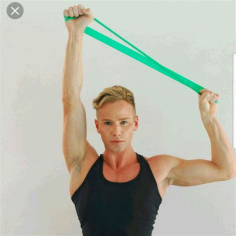 Overhead Band Stretch Exercise How To Workout Trainer By Skimble