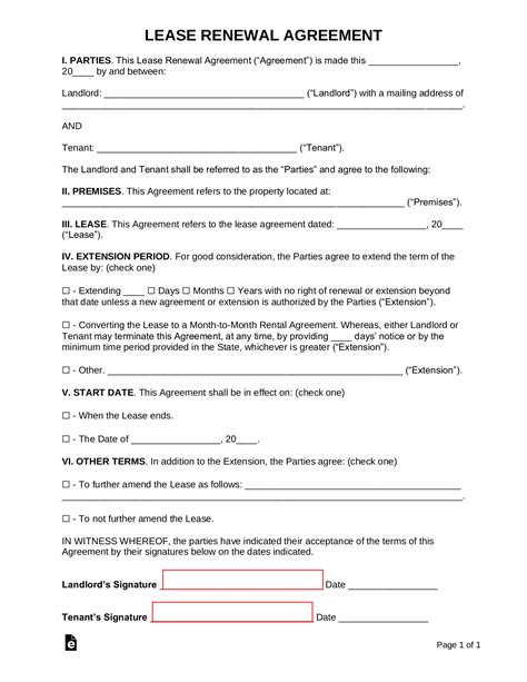 Extend Lease Agreement With The Option To Purchase Template Printable