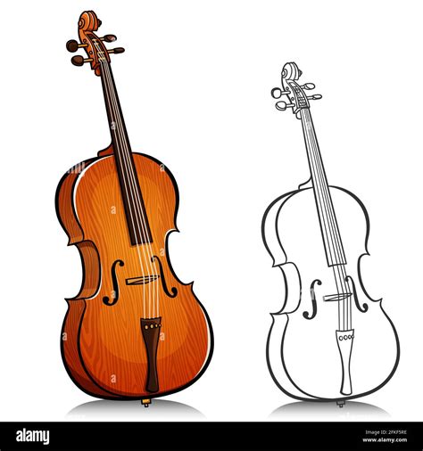 Vector Illustration Of Music Cello Cartoon Design Stock Vector Image