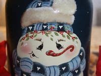 310 Christmas And Seasonal Painted Jars Ideas Painted Jars Bottle