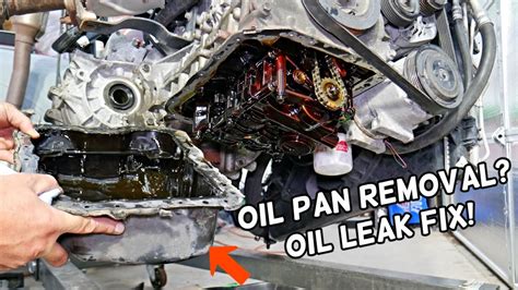 Hyundai Santa Fe Oil Pan Removal Replacement Oil Pan Gasket Oil Leak