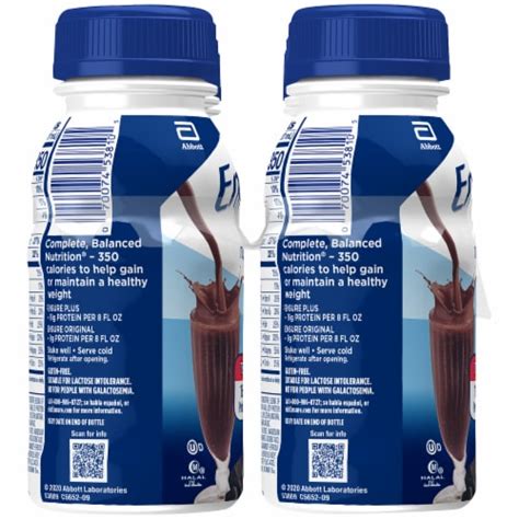 Ensure Plus Dark Chocolate Ready To Drink Nutrition Shake Bottles
