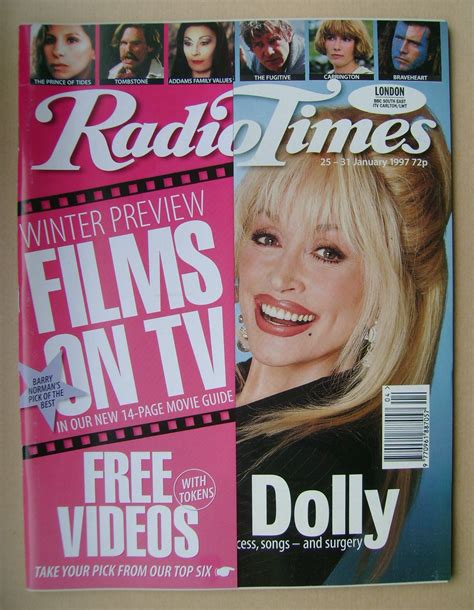 Radio Times Magazine Dolly Parton Cover 25 31 January 1997