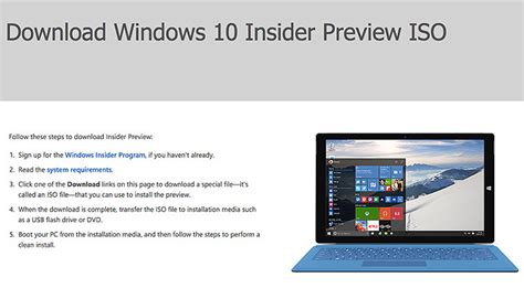 How To Download And Install Windows 10 Insider Preview For Free