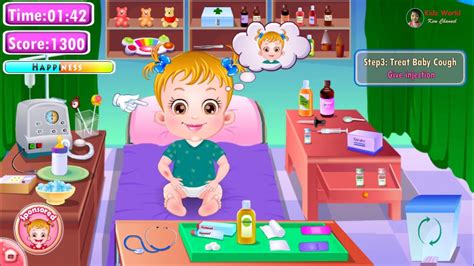 Baby Hazel Games Baby Hazel Goes Sick Kids World Kem Channel Youtube