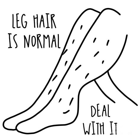Leg Hair Is Normal Magical Feminism Digital Art By Nathalie Aynie
