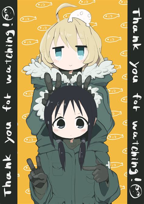 Safebooru 2girls Ahoge Black Eyes Black Hair Blonde Hair Blue Eyes