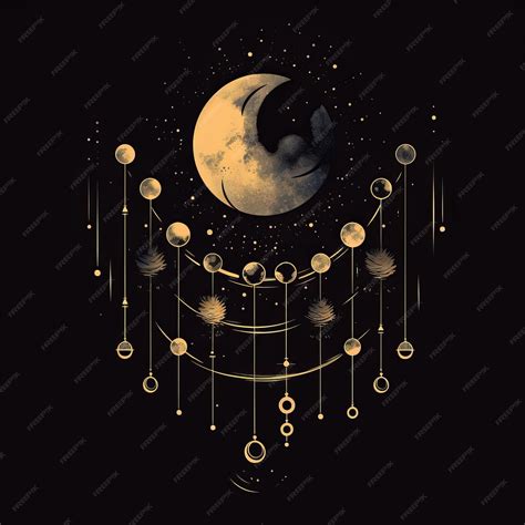 Premium Photo | Mystic Moon Phases Vector Illustration Unveiling