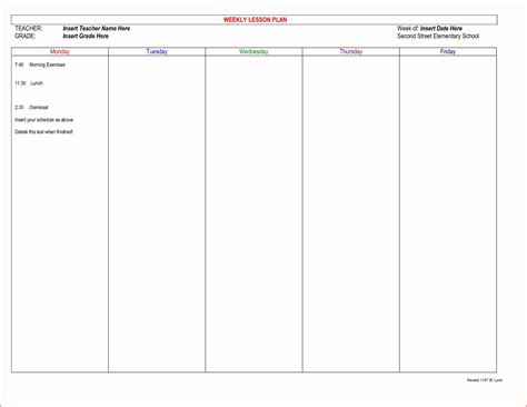 Lesson Plan Calendar Template Luxury 8 Teacher Planner Template