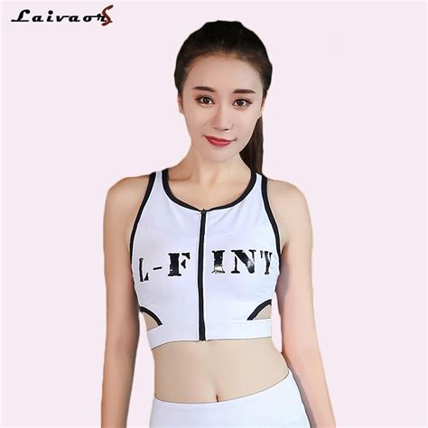 Front Zipper Push Up Women Plus Size Sports Bras Padded Wirefree