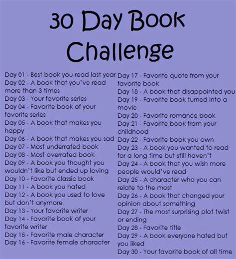 From Kristen S Brain 30 Day Book Challenge