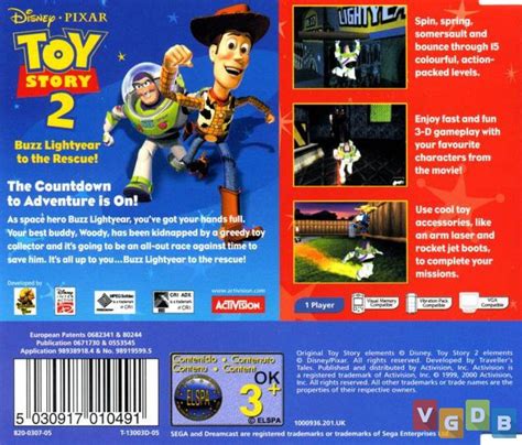 Toy Story 2 Buzz Lightyear To The Rescue Vgdb Vídeo Game Data Base
