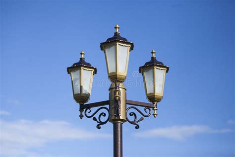 Lamp Of Street Lighting On The City Street Stock Photo Image Of Pole