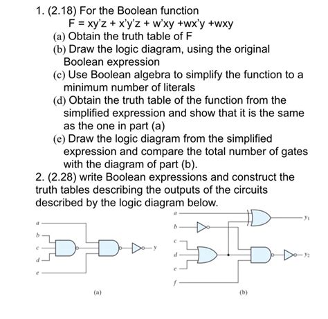 Draw The Logic Circuit For Boolean Expression X Y Xz Wiring Diagram