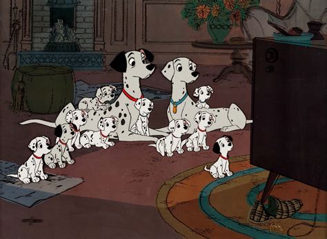 101 Dalmatians Limited Edition Cel 107500 Walt Disney Lot 12234