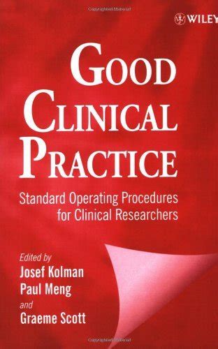 good clinical practice standard operating procedures for clinical researchers english edition