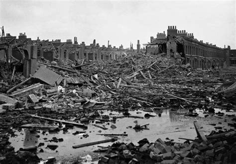 The Destruction Of The London Docks During The Blitz 1940 World War