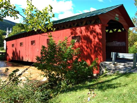 Covered Bridge From The Vermont Fall Foliage Web Site