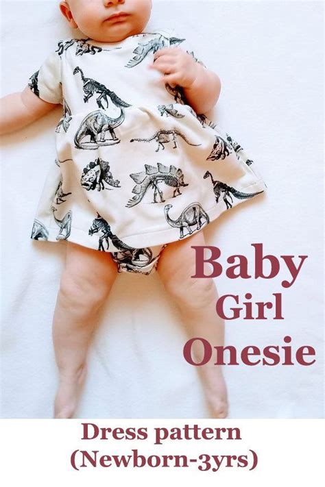 Baby Girl Onesie Dress Pattern Newborn 3yrs Sew Modern Kids