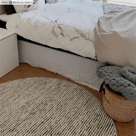 Hochflor teppich, weicher wohnzimmer shaggy skandinavischer stil m. Runde Teppiche - Plockton (grau) - Trendcarpet.at