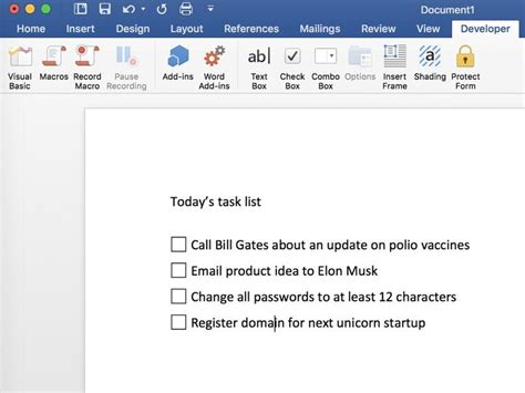 How To Insert A Blank Checkbox In Word Printable Templates Free