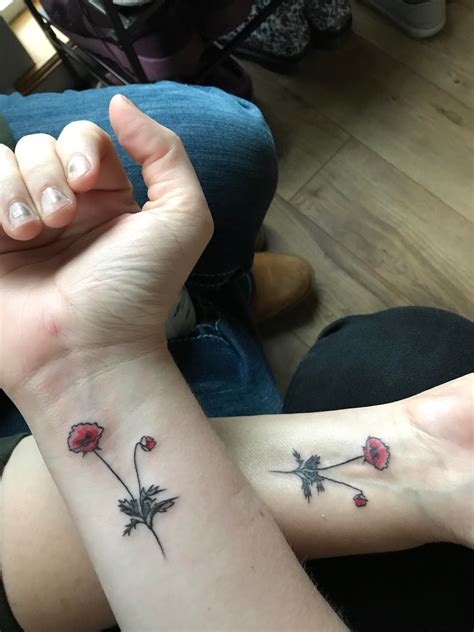 matching mother daughter tattoos done by max at southside tattoo in ashland or tattoos