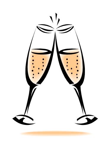 Champagne Glasses Toasting Clipart Clipart Best