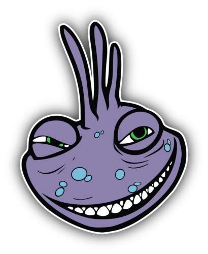 Monsters Inc Cartoon Randall Boggs Face Sticker Bumper Decal Sizes