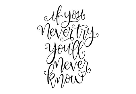 if you never try you will never know graphic by santy kamal · creative fabrica