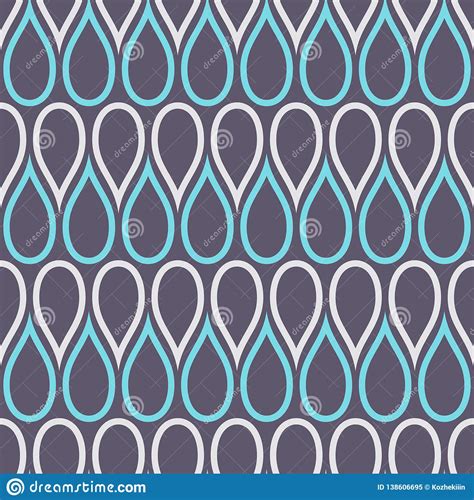 Abstract Seamless Pattern Of Drops Modern Stylish Elegant Texture