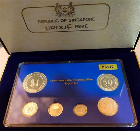 Vintage Singapore Mint Proof Coin Sets From 1974 1984 Hobbies And Toys Memorabilia