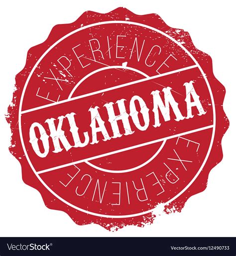 Oklahoma Stamp Rubber Grunge Royalty Free Vector Image