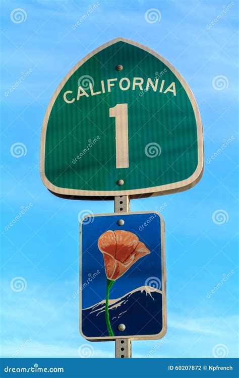 California Route 1 Sign Stock Photo Image Of Highway 60207872