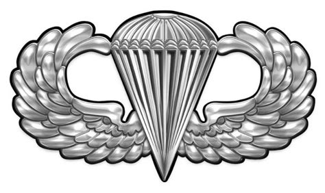Us Army Airborne Basic Parachutist Badge All Metal Sign 14 X 8