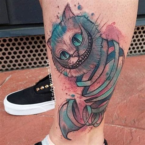 17 Mad And Mischievous Cheshire Cats Tattoos Tattoodo