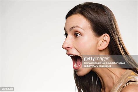 Open Mouth Women Bildbanksfoton Och Bilder Getty Images