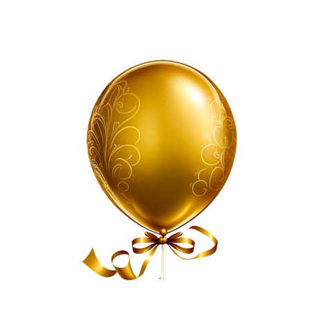 Golden Balloons On Transparent Background 24396307 Png